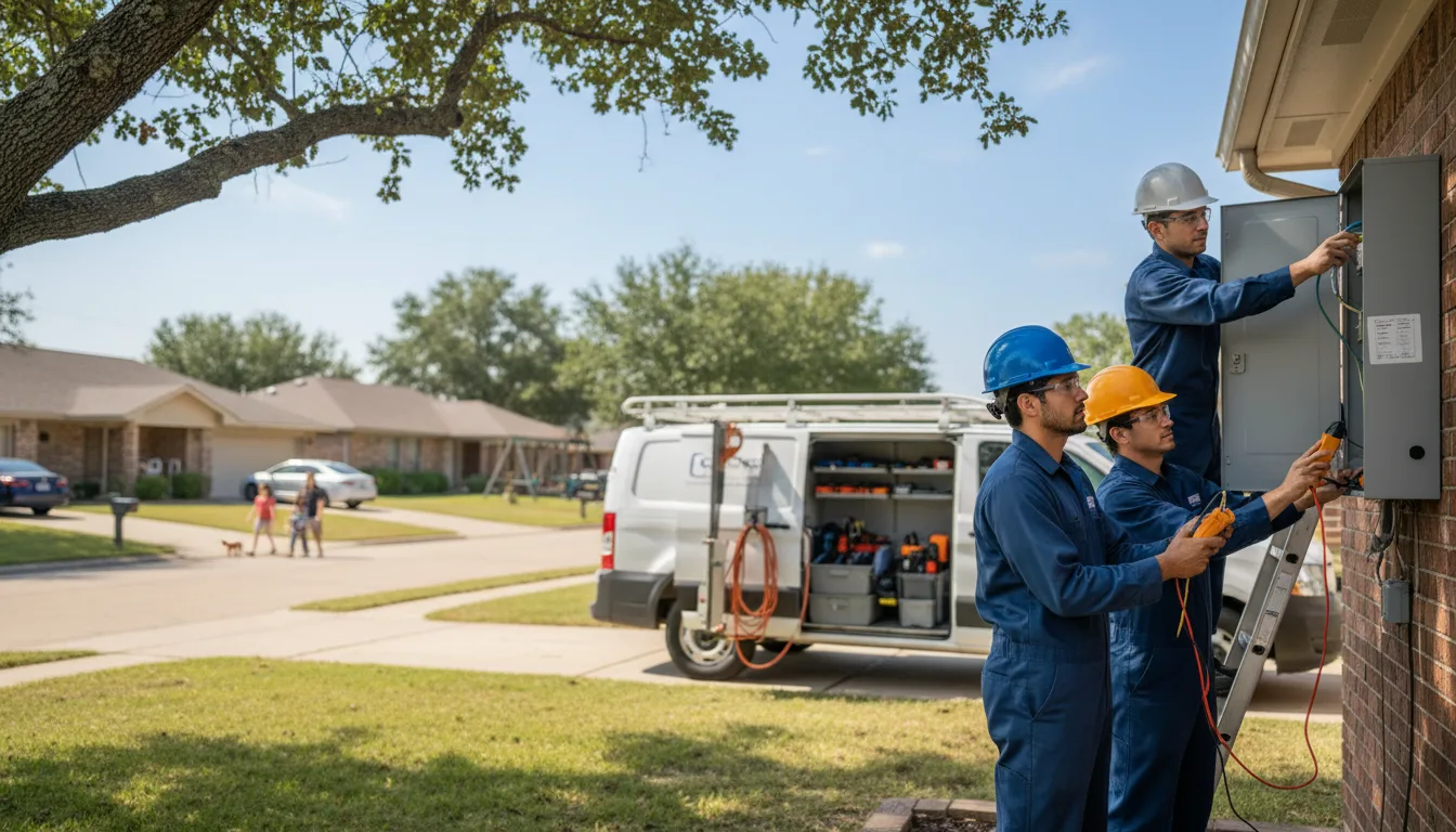 Certified electrician providing emergency electrical services in Tatum, NM